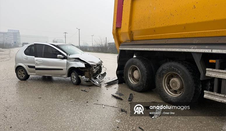 Kuzey Çevre Yolu bağlantı yolunda seyreden A.A. idaresindeki 34 TM