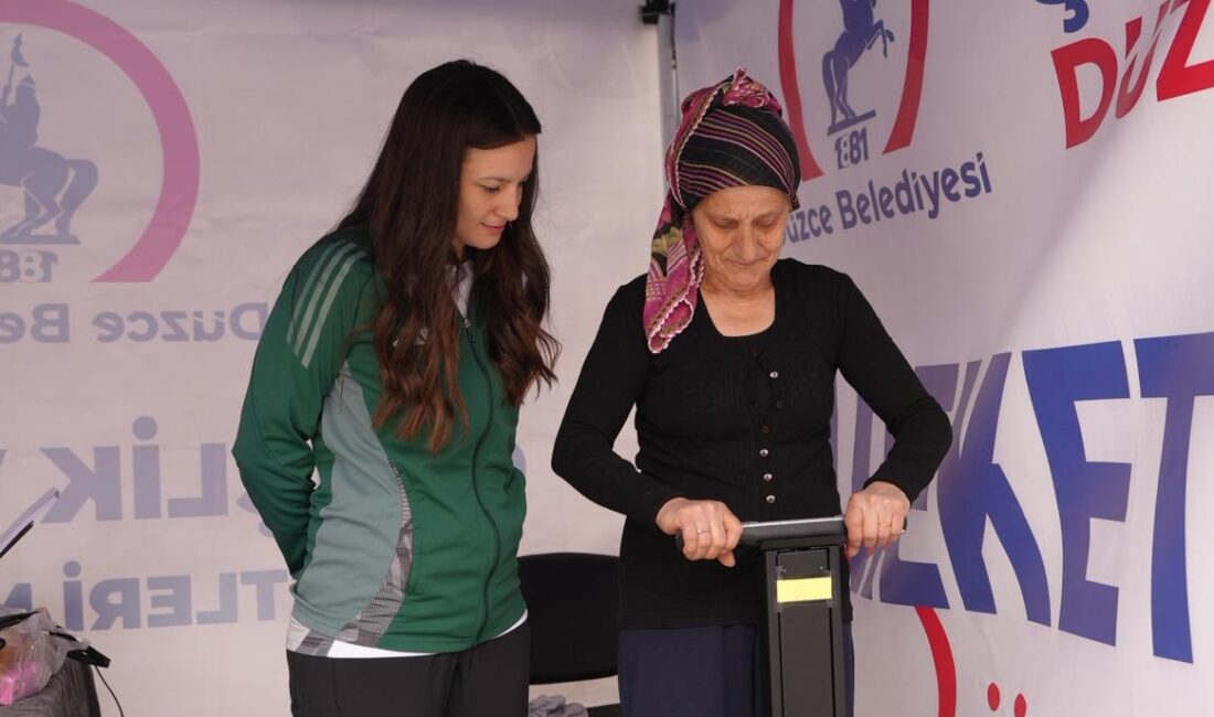 Düzce Belediyesi Gençlik ve Spor Hizmetleri Müdürlüğü’nün başlattığı “Ölç, Fark