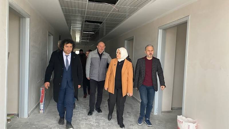 Düzce’de yapımı devam eden Toplum ve Ruh sağlığı merkezi inşaatı