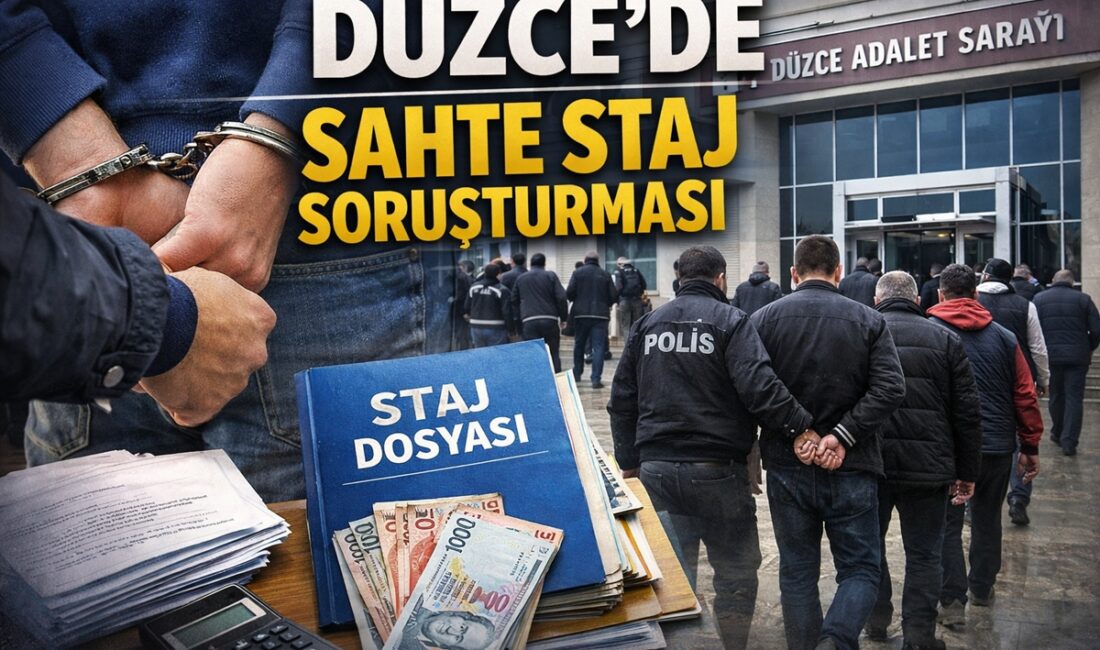 Düzce’de lise öğrencilerinin bilgileri kullanılarak usulsüz staj işlemleri yapıldığı iddiasıyla