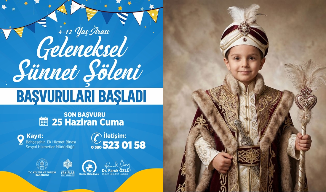 Düzce Belediyesi’nin her yıl geleneksel olarak düzenlediği Toplu Sünnet Şöleni