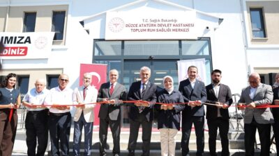 Düzce Belediye Başkanı Dr. Faruk Özlü, Arapçiftliği Mahallesi’nde yapımı tamamlanan