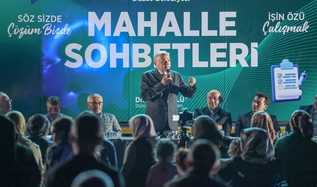 Düzce Belediye Başkanı Dr. Faruk Özlü, mahalle sohbetleri kapsamında Kirazlı