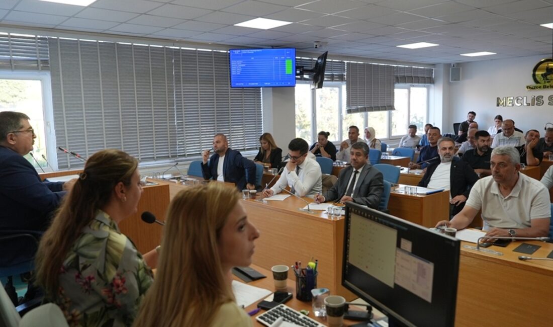 Düzce Belediye Meclisi’nin 2026 yılı Eylül ayı ikinci oturumu, Meclis